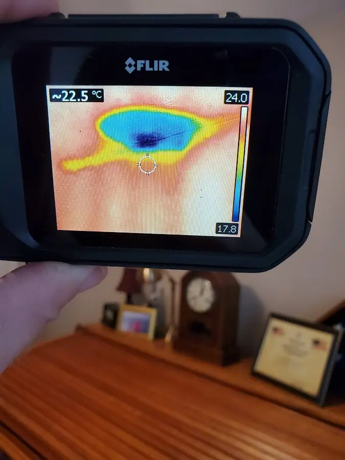 Thermal imaging inspection for water damage in Sand Springs